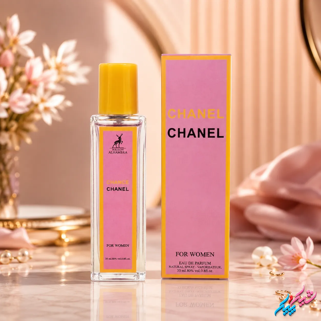 Chanel Chance-2 ادکلن شنل چنس الحمبرا اصل 35ml ادوپرفیوم گلی و شاداب