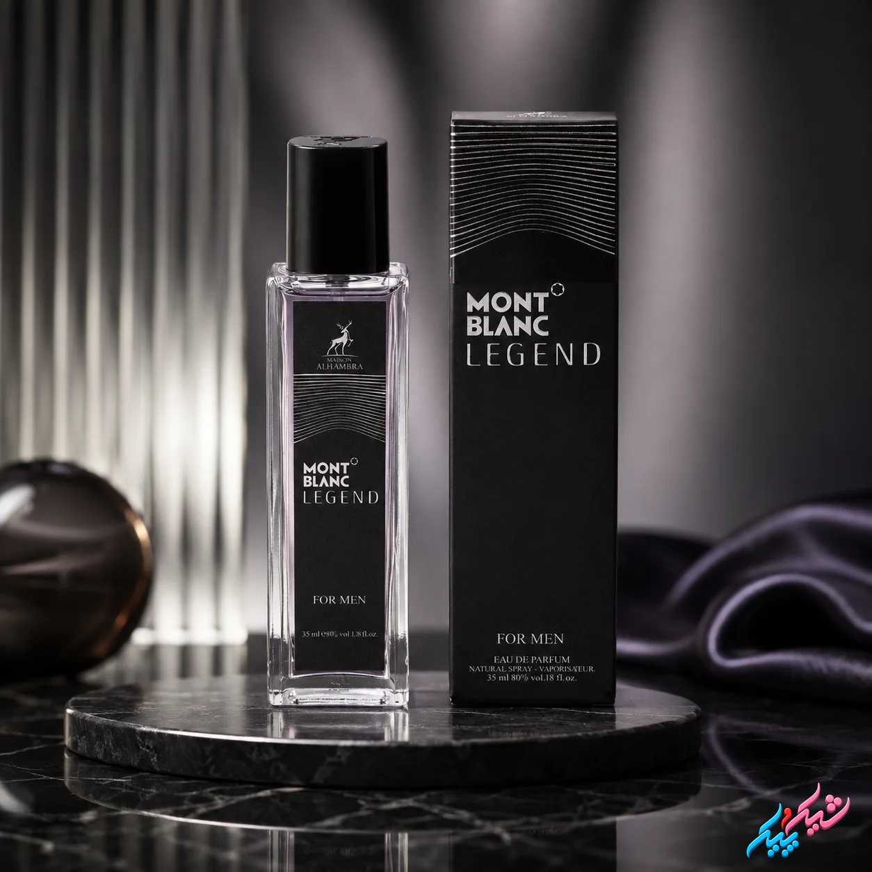 7-1ef6e1ew6f1we ادکلن مونت بلنک لجند الحمبرا اصل 35ml ادوپرفیوم گرم و چوبی
